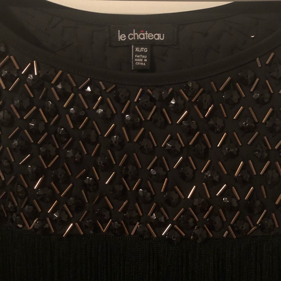 LeChateau sleeveless “Flapper Style” cocktail XL dress.Perfect for the holidays! - Picture 7 of 8